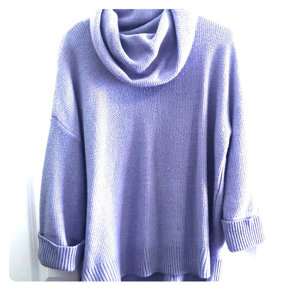 Lavender Cowl Neck Sweater